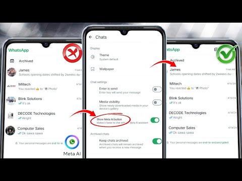 How to Remove Meta Ai On WhatsApp 2024 | How to Disable WhatsApp Meta Ai ( New Update ) 2024