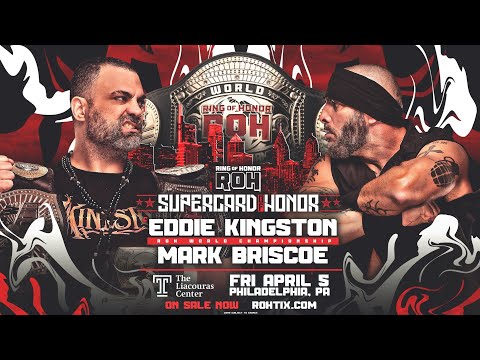 Eddie Kingston Vs Mark Briscoe - ROH Word Championship - ROH Supercard Of Honor 2024 - Highlights.