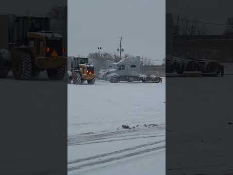 trucking school #trainingday #training #snow #truck #trucksoftiktok