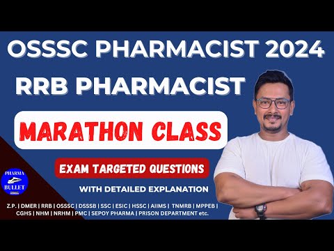 OSSSC PHARMACIST EXAM PREPARATION | RRB PHARMACIST EXAM PREPARATION 2024