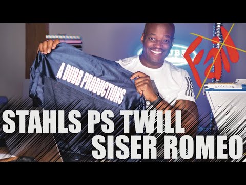 Pressure Sensitive Tackle Twill from Stahls application Fail