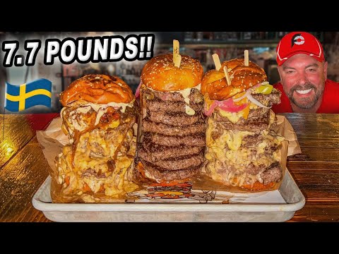 Eat More Than Anyone Else Ever Has to Beat ROST's Swedish Burger Record Challenge!!