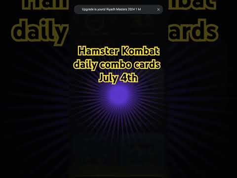 Hamster Kombat daily combo cards today 4th July 2024 | #hamsterkombat #hamsterkombatcombocards