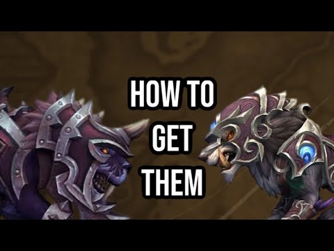 HOW TO GET THE BLACKROCK SABER & KALDOREI WAR WOLF MOUNTS: WORLD OF WARCRAFT