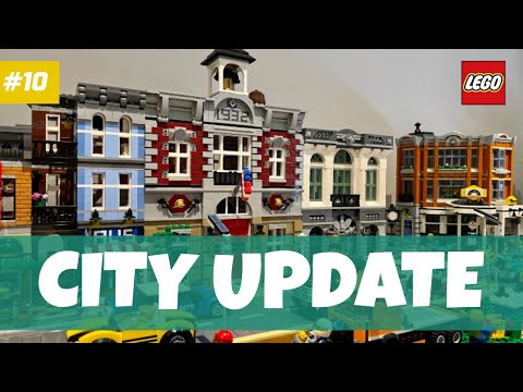 LEGO City Update #10 | All Lit Up | New LEGO Road Plates Installed