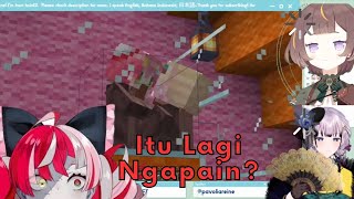 Holoro ketemu sama ada yang lagi berduaan di Minecraft [Hololive ID Clips]