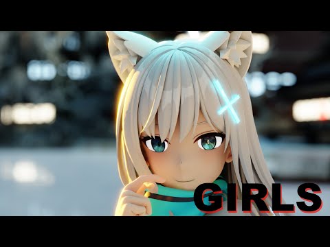 【Blue Archive MMD】Shiroko - GIRLS