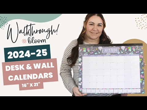 2024 - 25 Desk Calendars - bloom Daily Planners ®