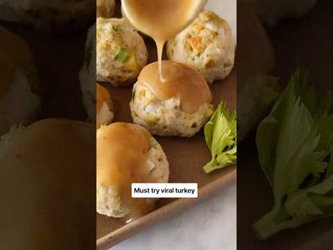 Must Try Viral Turkey Stuffing Meatballs! Effortlessly Thanksgiving!