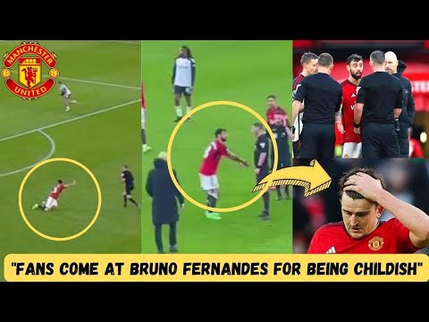 🤯Bruno Slammed By Fans After Doing This In Man United Vs Fulham Game