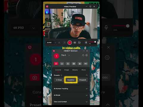 1 Minute OBSBOT Webcam App Tutorial!