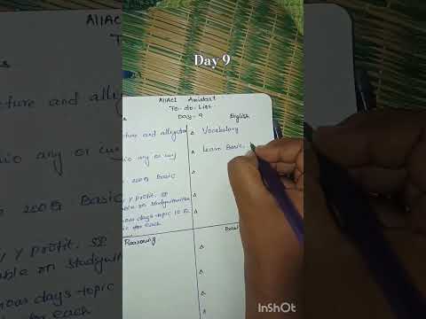 To-do list for NIACL Assistant|Niacl|day 9| #studyplan#strategy #niacl#niaclassistant  #dailyroutine