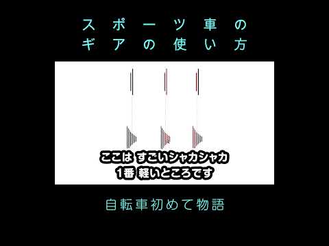 スポーツ車のギアの使い方　自転車初めて物語