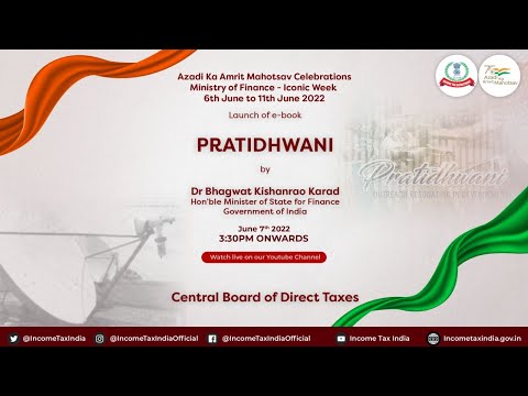 Launch of e-book "Pratidhwani"