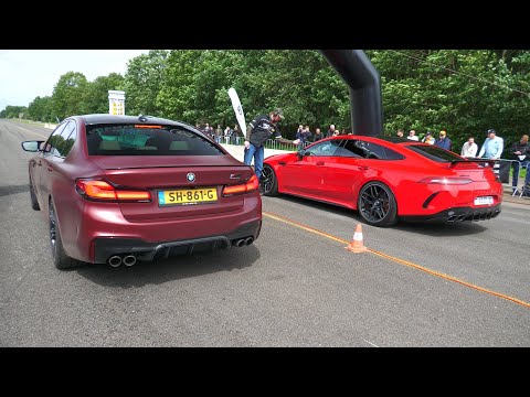 Modified Cars Drag Racing - Twin Turbo R8 vs M5 F90 Competition vs GT63 S AMG vs Jeep Cherokee SRT