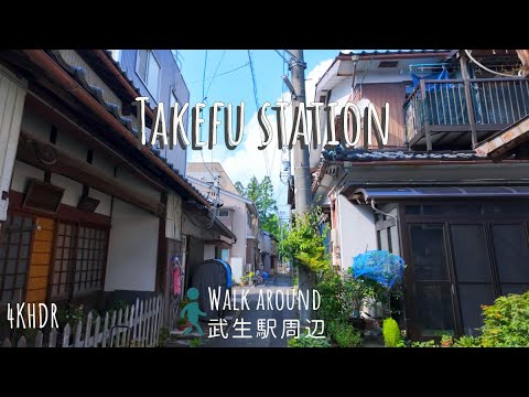 [4KHDR]Summer Walk around Takefu with a Mix of Buildings from Various Periods Japan 散策 武生駅周辺 福井