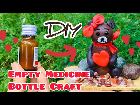 Awesome DIY empty medicine bottle craft ideas#medicine#bottlecraft#diyideas#hand#clayart#craft#caly