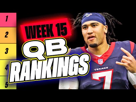 🔥 NEW Top 20 QB RANKINGS for Week 15 Fantasy Football 🚀 | Fantasy Football Rankings