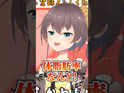 自分の衝撃的な体脂肪率に目を疑ってしまう夏色まつりｗ【ホロライブ切り抜き/夏色まつり】#shorts