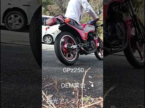 GPz250　無名集合＋極光SPバッフル　＃Z250FT　＃ノーマル