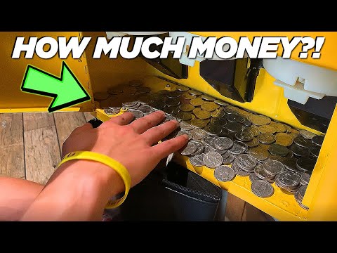 How Much Money Did We Make From 5 Candy Machines?!