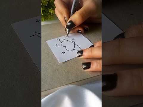 Easy Heart Doodle | @mimicrafted #5minuteart #shortvideos #doodle #short #short