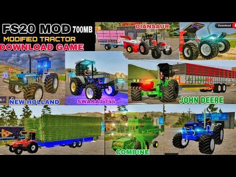 fs20 💥 indian tractor mod download link  ||  modified tractor game | indian vehicle simulators game