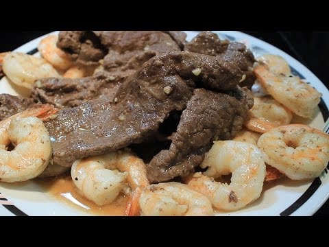 Quick Steak and Shrimp w/ Garlic and Butter OH yea!