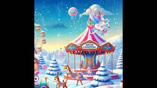 Snow Carnival with Cotton Candy, flying horse #snowday  #animalshorts