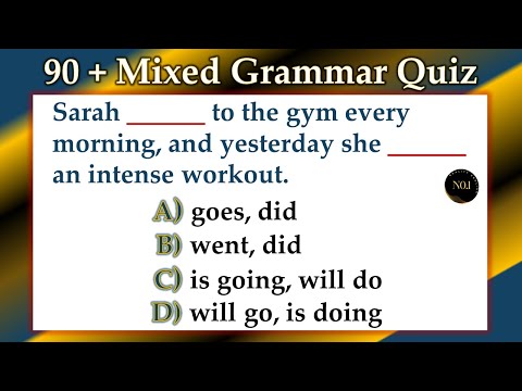 90 + Grammar Question Practice: Boost Your Skills |Tenses Objective Type Quiz | No.1 Quality English