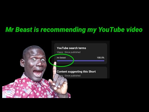 Mr Beast is recommending my YouTube video