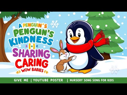 A Penguin’s Kindness|| Sharing is Caring|| Wow Babies|| Nursery Song For Kids||#moralstory