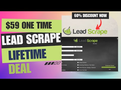 💹💠💹Lead Scrape Lifetime Deal |  Top Secrets to Finding Quality Leads | $59 Lifetime Deal | 60% Now