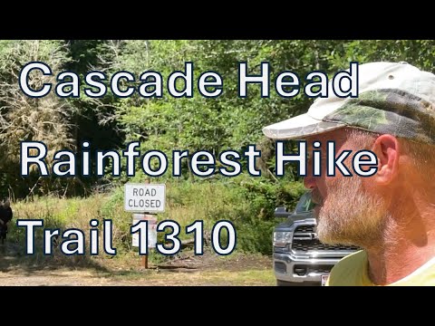 Oregon Rainforest Trail Hike near Lincoln City through the Cascade Head Preserve.