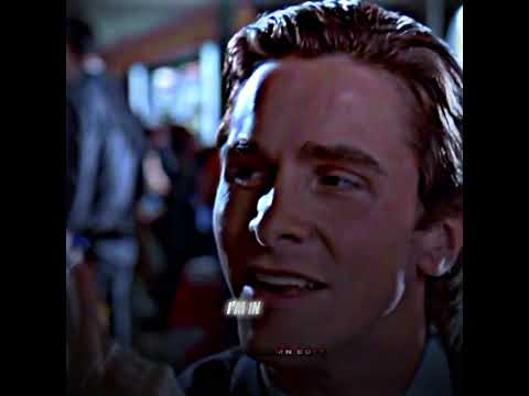 I'm in touch with humanity | Patrick Bateman edit | #americanpsycho