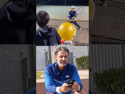 Net training has never looked this cool 🔥 #tennis #tennisdrills #reflexes #tenniscoach