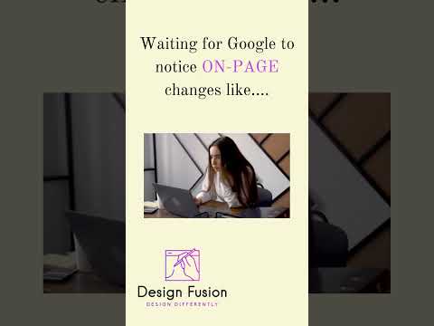 On-Page SEO Patience Game.#SEO #OnPageSEO #DigitalMarketing  #SEOExpert#designfusion