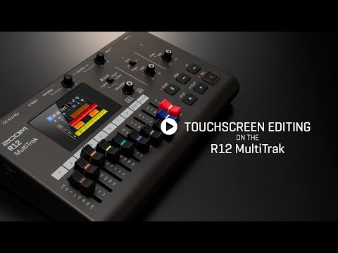 Zoom R12 MultiTrak - Touch Screen Editing