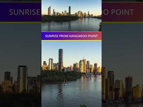 Sunrise from Kangaroo Point BRISBANE AUSTRALIA #timelapse #shorts