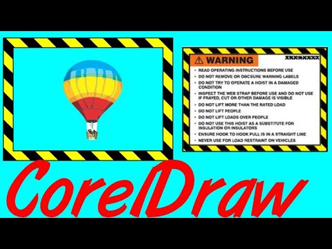 Corel Draw Tips & Tricks Yellow and Black Warning Lable