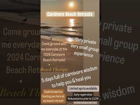 Carnivore Beach Retreats 🌊 ☀️ Join Me!!!  http://carnivore-beach-retreat.mailchimpsites.com