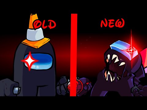 FNF VS Impostor V4 - DEFEAT - OLD vs NEW