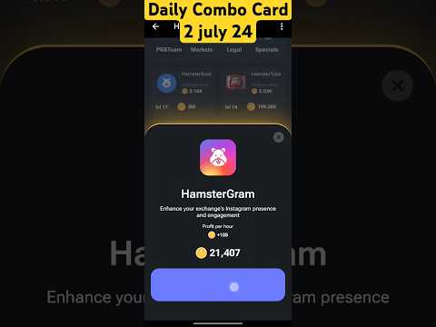 2 July Hamster Kombat Daily Combo Cards | Hamster Kombat Combo Cards Today 30 June | Combo Cards