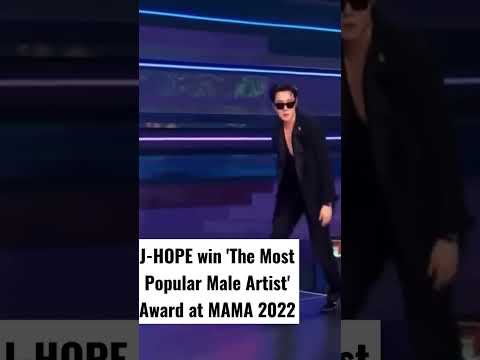 J-HOPE win 'The Most Popular Male Artist' Award @ MAMA 2022