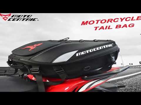 MOTOCENTRIC Motorcycle Back Seat Bags Waterproof Tail Bag Rear Seat Bag Multifun