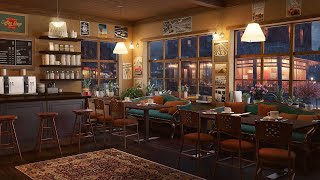 Rainy Day in a Cozy Coffee Shop - Instrumental Smooth Jazz Music to Relax, Study, Work