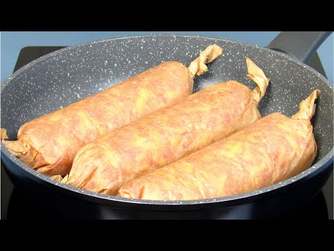 IN 15 MINUTES I cook MEAT ROLL in parchment in a pan! And you don't need an oven! Dinner in a hurry