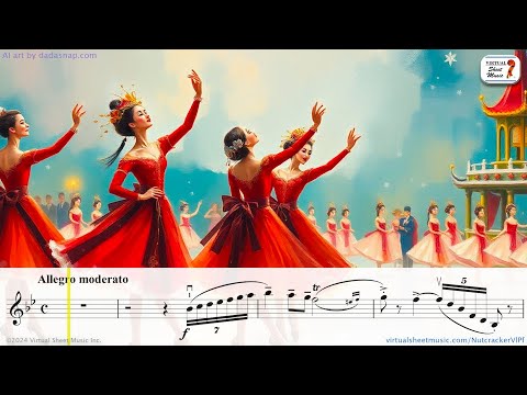 Chinese Dance - The Nutcracker - Tchaikovsky - Sheet Music Play Along