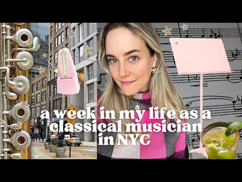 A week in my life as a musician | rehearsals, going to the opera, playing a gig in an NYC penthouse