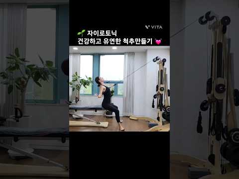 자이로토닉운동으로 건강하고 유연한 척추 만들기.  #shorts #자이로토닉 #자이로키네시스 #에이블필라테스 #방이동자이로토닉